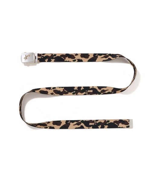 A BATHING APE(アベイシングエイプ)の「1ST CAMO STA GI BELT(ベルト・メンズ・グリーン/イエロー・FREE)」の4枚目の写真