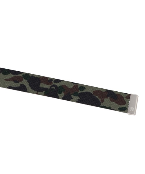 A BATHING APE(アベイシングエイプ)の「1ST CAMO STA GI BELT(ベルト・メンズ・グリーン/イエロー・FREE)」の5枚目の写真