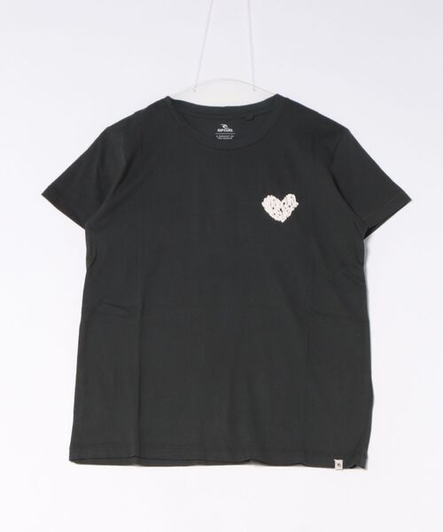 rip curl(リップカール)の「RIP CURL/リップカール 半袖Tシャツ レディース RC HEART LOGOS TEE 0MWWTE(Tシャツ/カットソー・レディース・スミクロ/グリーン・S/XS)」の10枚目の写真