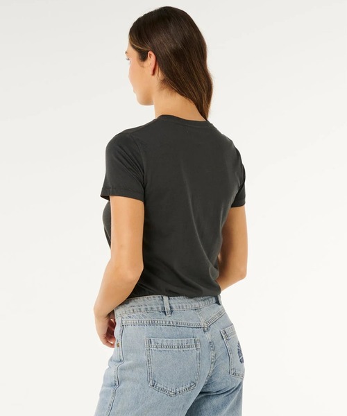 rip curl(リップカール)の「RIP CURL/リップカール 半袖Tシャツ レディース RC HEART LOGOS TEE 0MWWTE(Tシャツ/カットソー・レディース・スミクロ/グリーン・S/XS)」の14枚目の写真