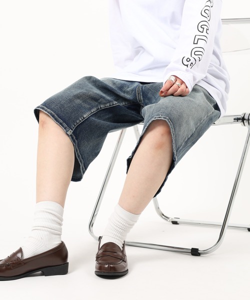 PRO CLUB （プロクラブ）の「PRO CLUB DENIM SHORT PANT デニムショートパンツ（デニムパンツ・メンズ・ワンウォッシュ/ブラック・36/40/38/34/32/30）」の3枚目の写真