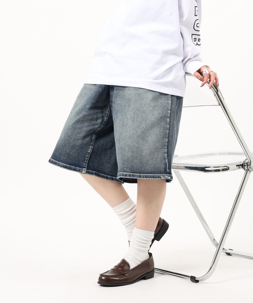 PRO CLUB （プロクラブ）の「PRO CLUB DENIM SHORT PANT デニムショートパンツ（デニムパンツ・メンズ・ワンウォッシュ/ブラック・36/40/38/34/32/30）」の6枚目の写真