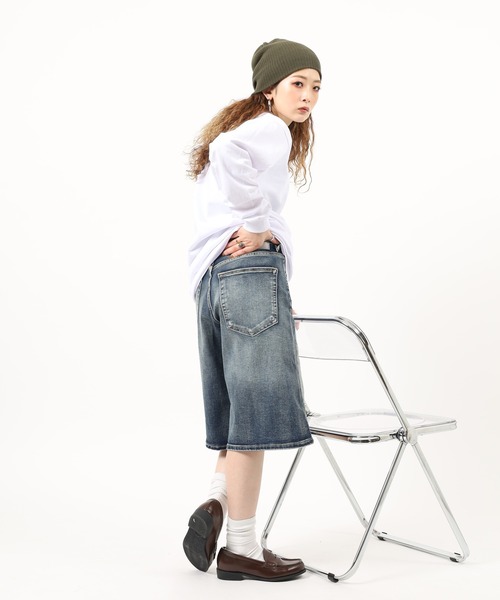 PRO CLUB （プロクラブ）の「PRO CLUB DENIM SHORT PANT デニムショートパンツ（デニムパンツ・メンズ・ワンウォッシュ/ブラック・36/40/38/34/32/30）」の9枚目の写真
