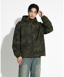 APOSTROPHE COMMA（アポストロフィコンマ）の「スリーウェイカモフードジップアップウィンドジャケット_カーキ（ナイロンジャケット）」