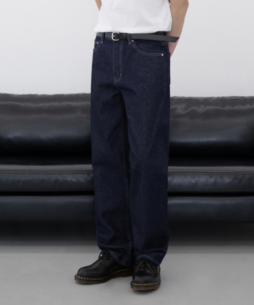1796 STAY INDIGO JEANS [WIDE STRAIGHT]（デニムパンツ）｜BRANDED