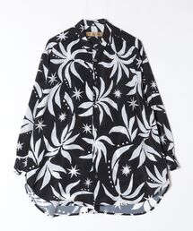 ROBES&CONFECTIONS | Robes&Confections/ローブス&コンフェクションズ/トロピカルリーフ デシンLSシャツ(シャツ/ブラウス)