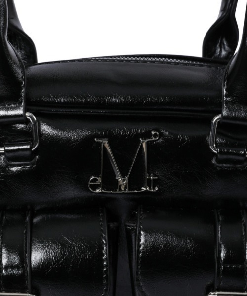 正規品◆エナメル◆ロゴ◆レザーバッグ A'GEM/9 × .kom 『MUCENT/ムセント』 BIRUS METAL LOGO ENAMEL 2-BELT