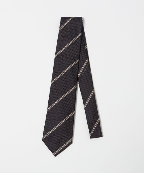 UNITED ARROWS（ユナイテッドアローズ）の「フレスコ ストライプ ネクタイ（ネクタイ・メンズ・ダークブラウン/パープル/ネイビー・FREE）」の2枚目の写真