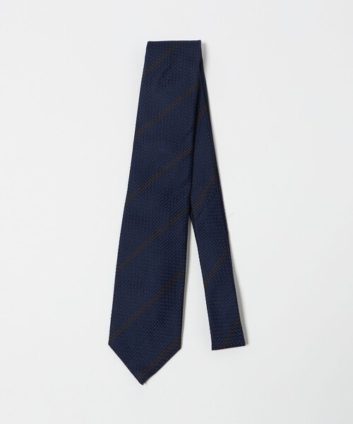 UNITED ARROWS（ユナイテッドアローズ）の「フレスコ ストライプ ネクタイ（ネクタイ・メンズ・ダークブラウン/パープル/ネイビー・FREE）」の3枚目の写真