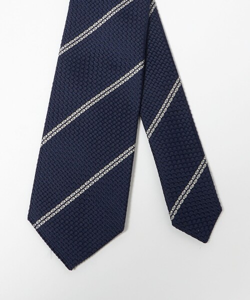 UNITED ARROWS（ユナイテッドアローズ）の「フレスコ ストライプ ネクタイ（ネクタイ・メンズ・ダークブラウン/パープル/ネイビー・FREE）」の7枚目の写真