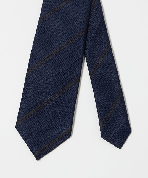 UNITED ARROWS（ユナイテッドアローズ）の「フレスコ ストライプ ネクタイ（ネクタイ・メンズ・ダークブラウン/パープル/ネイビー・FREE）」の9枚目の写真