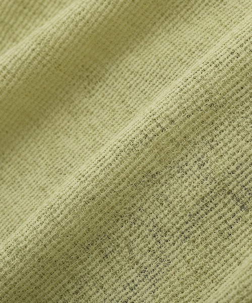 earth music&ecology（アースミュージックアンドエコロジー）の「【2026SS】シアーワッフルタックボタントップス（Tシャツ/カットソー・レディース・ブラウン/レッド/ライトグリーン/オフホワイト・FREE）」の20枚目の写真