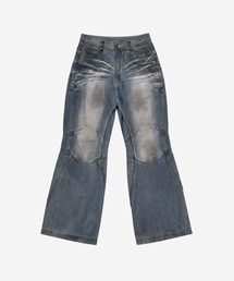 BLR（ビーエルアール）の「Double Yoke Oil Washed Bootcut Denim Pants（デニムパンツ）」