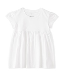 ベビー　あたまするっと　綿天竺編み半袖チュニック