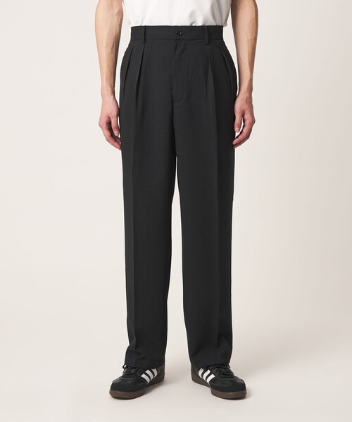 A DAY IN THE LIFE UNITED ARROWS(アデイインザライフユナイテッドアローズ)の「ワッシャー リネンライク 2プリーツ イージーパンツ<A DAY IN THE LIFE>(スラックス・メンズ・ベージュ/ブラック・M/L)」の11枚目の写真