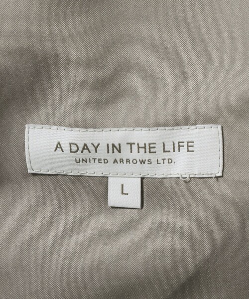 A DAY IN THE LIFE UNITED ARROWS(アデイインザライフユナイテッドアローズ)の「ワッシャー リネンライク 2プリーツ イージーパンツ<A DAY IN THE LIFE>(スラックス・メンズ・ベージュ/ブラック・M/L)」の7枚目の写真