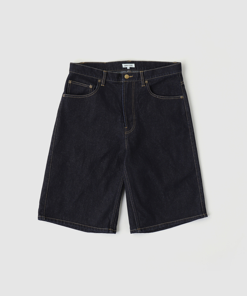 PULP/417EDIFICE（パルプフォーワンセブンエディフィス）の「SPECIAL GUEST / スペシャルゲスト BAGGY DENIM SHORTS（デニムパンツ・メンズ・ネイビー/カーキ・LARGE/MEDIUM）」の2枚目の写真