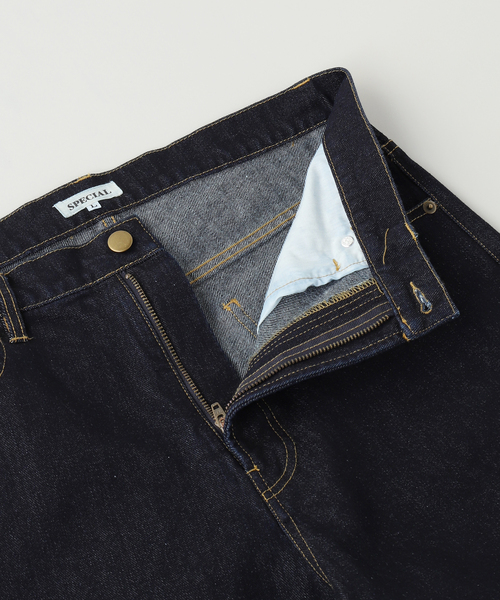 PULP/417EDIFICE（パルプフォーワンセブンエディフィス）の「SPECIAL GUEST / スペシャルゲスト BAGGY DENIM SHORTS（デニムパンツ・メンズ・ネイビー/カーキ・LARGE/MEDIUM）」の6枚目の写真