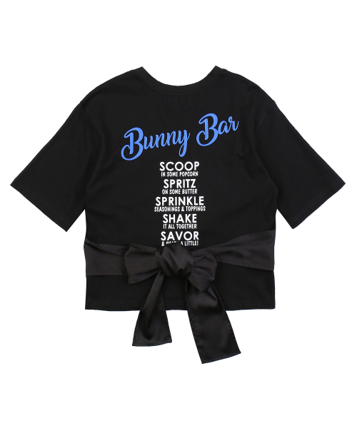 FIFI LAPIN（フィフィラパン）の「ウエストサテンリボンディテール半袖Tシャツ/FM9WTS07F BLACK（Tシャツ/カットソー・レディース・その他・FREE）」の3枚目の写真