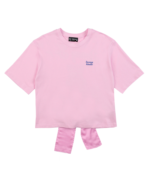 FIFI LAPIN（フィフィラパン）の「ウエストサテンリボンディテール半袖Tシャツ/FM9WTS07F BLACK（Tシャツ/カットソー・レディース・その他・FREE）」の4枚目の写真