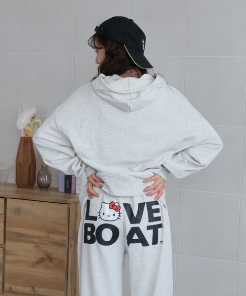 LOVE BOAT(ラブ・ボート)の「LOVEBOAT×KITTY スウェットパンツ(スウェットパンツ・レディース・グレー/ブラック・M/S/L)」の10枚目の写真