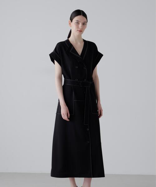 ADORE(アドーア)の「◆ドライストレッチツイルワンピース(ワンピース・レディース・ブラック/ベージュ・38)」の10枚目の写真