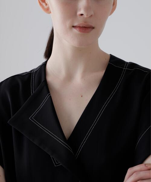 ADORE(アドーア)の「◆ドライストレッチツイルワンピース(ワンピース・レディース・ブラック/ベージュ・38)」の13枚目の写真