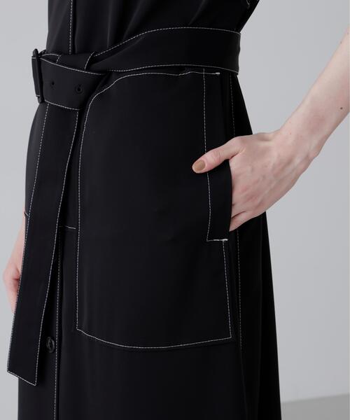 ADORE(アドーア)の「◆ドライストレッチツイルワンピース(ワンピース・レディース・ブラック/ベージュ・38)」の15枚目の写真