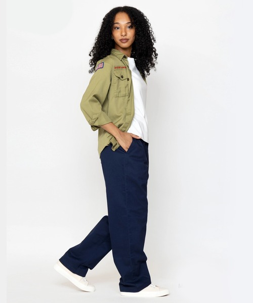COOKMAN(クックマン)の「Cookman クックマン ヘリテージワイドパンツ Heritage Wide Pants Heavy Twill Navy(その他パンツ・メンズ・ネイビー・MEDIUM/LARGE)」の11枚目の写真