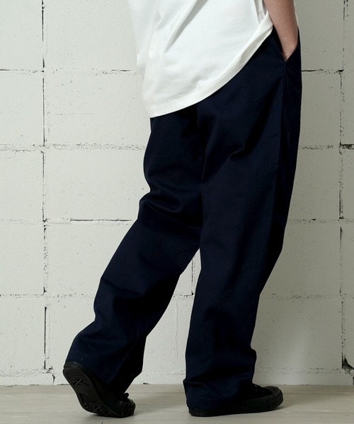 COOKMAN(クックマン)の「Cookman クックマン ヘリテージワイドパンツ Heritage Wide Pants Heavy Twill Navy(その他パンツ・メンズ・ネイビー・MEDIUM/LARGE)」の16枚目の写真