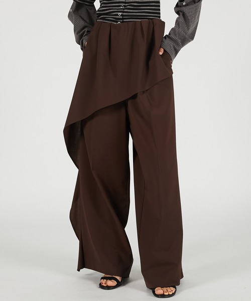 PRANK PROJECT(プランクプロジェクト)の「【2026Summer Pre-Order】ドレープスーチングパンツ / Drape Suiting Pants(スラックス・レディース・ブラウン/グレー/ブラック・36/38)」の3枚目の写真