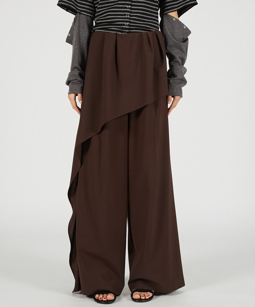 PRANK PROJECT(プランクプロジェクト)の「【2026Summer Pre-Order】ドレープスーチングパンツ / Drape Suiting Pants(スラックス・レディース・ブラウン/グレー/ブラック・36/38)」の14枚目の写真
