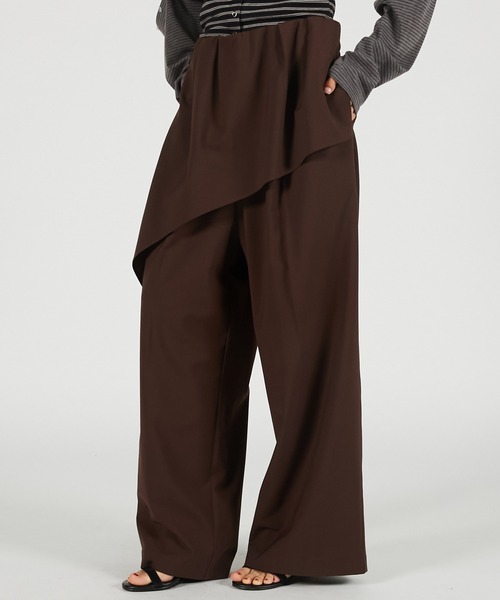 PRANK PROJECT(プランクプロジェクト)の「【2026Summer Pre-Order】ドレープスーチングパンツ / Drape Suiting Pants(スラックス・レディース・ブラウン/グレー/ブラック・36/38)」の7枚目の写真