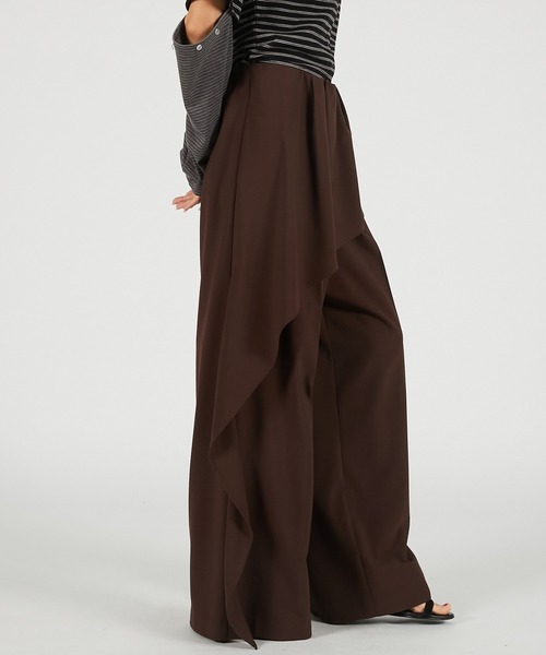 PRANK PROJECT(プランクプロジェクト)の「【2026Summer Pre-Order】ドレープスーチングパンツ / Drape Suiting Pants(スラックス・レディース・ブラウン/グレー/ブラック・36/38)」の16枚目の写真