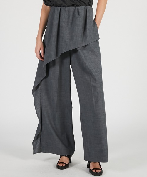 PRANK PROJECT(プランクプロジェクト)の「【2026Summer Pre-Order】ドレープスーチングパンツ / Drape Suiting Pants(スラックス・レディース・ブラウン/グレー/ブラック・36/38)」の5枚目の写真