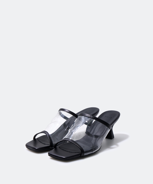 YUJI(ユジ)の「CLEAR MULE BLACK(パンプス・レディース・ブラック・23cm/23.5cm/24cm/24.5cm/25cm)」の2枚目の写真