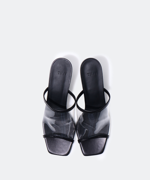 YUJI(ユジ)の「CLEAR MULE BLACK(パンプス・レディース・ブラック・23cm/23.5cm/24cm/24.5cm/25cm)」の4枚目の写真