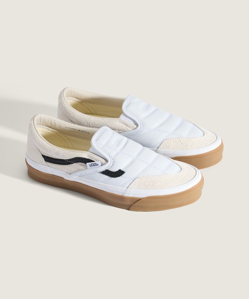 VANS(バンズ)の「PITCH TO STREET スリッポン SP / LX Classic Slip-On 98 SP TDC W VN000Z62YB21(スリッポン・メンズ・ホワイト・8/8.5/9/10/7.5/9.5/12/11/11.5/10.5)」の2枚目の写真