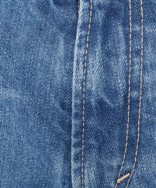 Discoat Parisien（ディスコートパリシアン）の「サイドライン裾フリンジデニム（デニムパンツ・レディース・ブルー・LARGE/MEDIUM）」の11枚目の写真