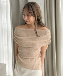 gemeil | 【MIZUKI企画】オフショルダーリブトップス (LA-341)(Tシャツ/カットソー)
