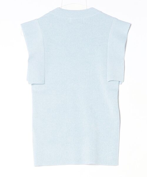 SQUARE SLEEVE KNIT TOPS 10106-2213（ニット/セーター）｜CLANE
