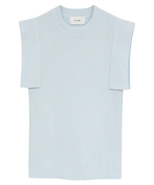 SQUARE SLEEVE KNIT TOPS 10106-2213（ニット/セーター）｜CLANE