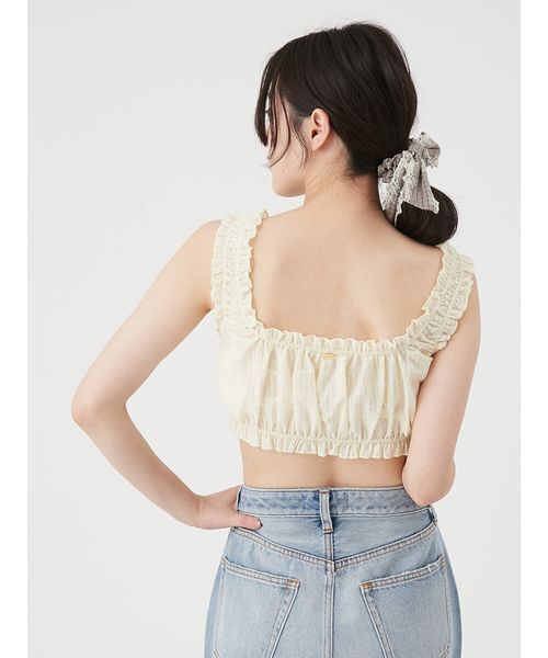 LILY BROWN（リリーブラウン）の「シアーストライプシャーリングビスチェ（その他トップス・レディース・ブルー/ホワイト/イエロー・F）」の10枚目の写真