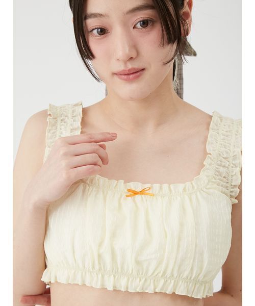 LILY BROWN（リリーブラウン）の「シアーストライプシャーリングビスチェ（その他トップス・レディース・ブルー/ホワイト/イエロー・F）」の12枚目の写真