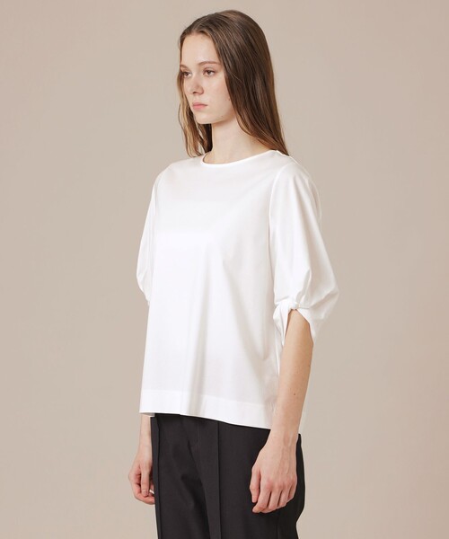 MACKINTOSH LONDON(マッキントッシュ ロンドン)の「【WEB・一部店舗限定】ハイゲージスムースプルオーバー(Tシャツ/カットソー・レディース・ブラック/ブルー/オフホワイト・38)」の9枚目の写真