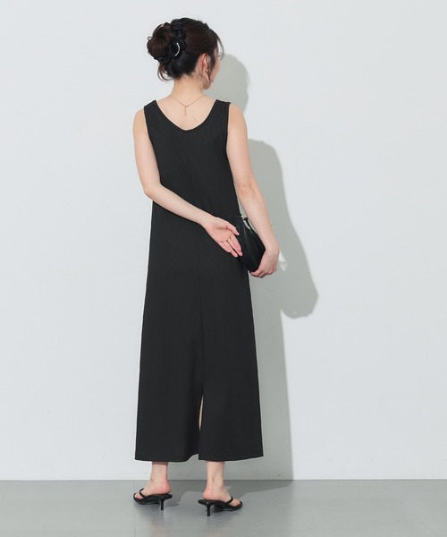 coca(coca)(コカ)の「とろみリブノースリーブワンピース(ワンピース・レディース・カーキ/ブラック・L/M/S)」の7枚目の写真