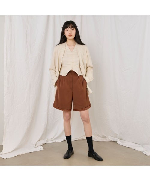 COMMON+HAUS(コモンハウス)の「麻混ノーカラージャケット(ノーカラージャケット・レディース・アイボリー/ブラック/グレー・S/M/L)」の17枚目の写真