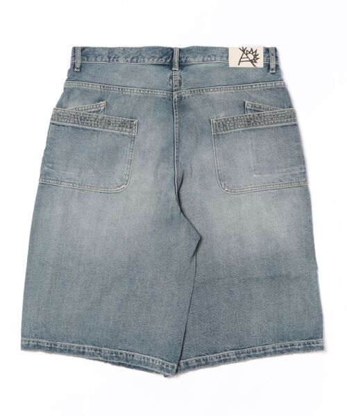 go slow caravan(ゴースローキャラバン)の「10oz デニムバイアスダメージ ワイドショーツ(その他パンツ・メンズ・インディゴブルー/ブラック系その他・MEDIUM/LARGE/X-LARGE)」の3枚目の写真