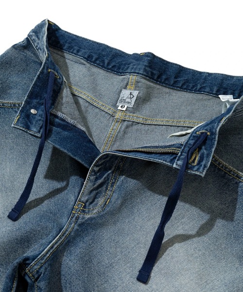 go slow caravan(ゴースローキャラバン)の「10oz デニムバイアスダメージ ワイドショーツ(その他パンツ・メンズ・インディゴブルー/ブラック系その他・MEDIUM/LARGE/X-LARGE)」の18枚目の写真