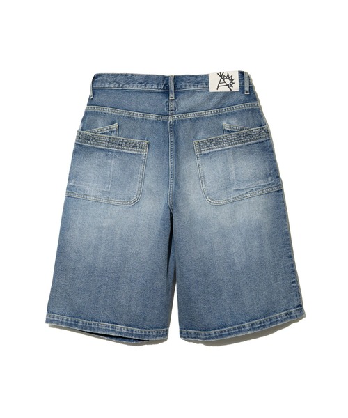 go slow caravan(ゴースローキャラバン)の「10oz デニムバイアスダメージ ワイドショーツ(その他パンツ・メンズ・インディゴブルー/ブラック系その他・MEDIUM/LARGE/X-LARGE)」の14枚目の写真